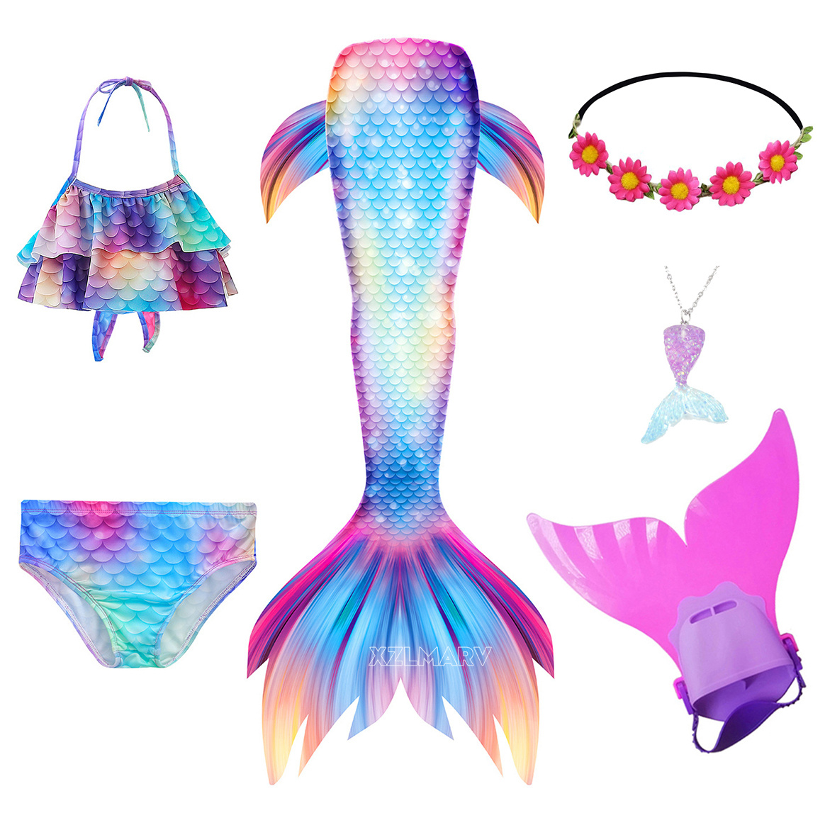 6 pezzi/set Ariel ragazze che  - Swim Fins recensione e prezzo