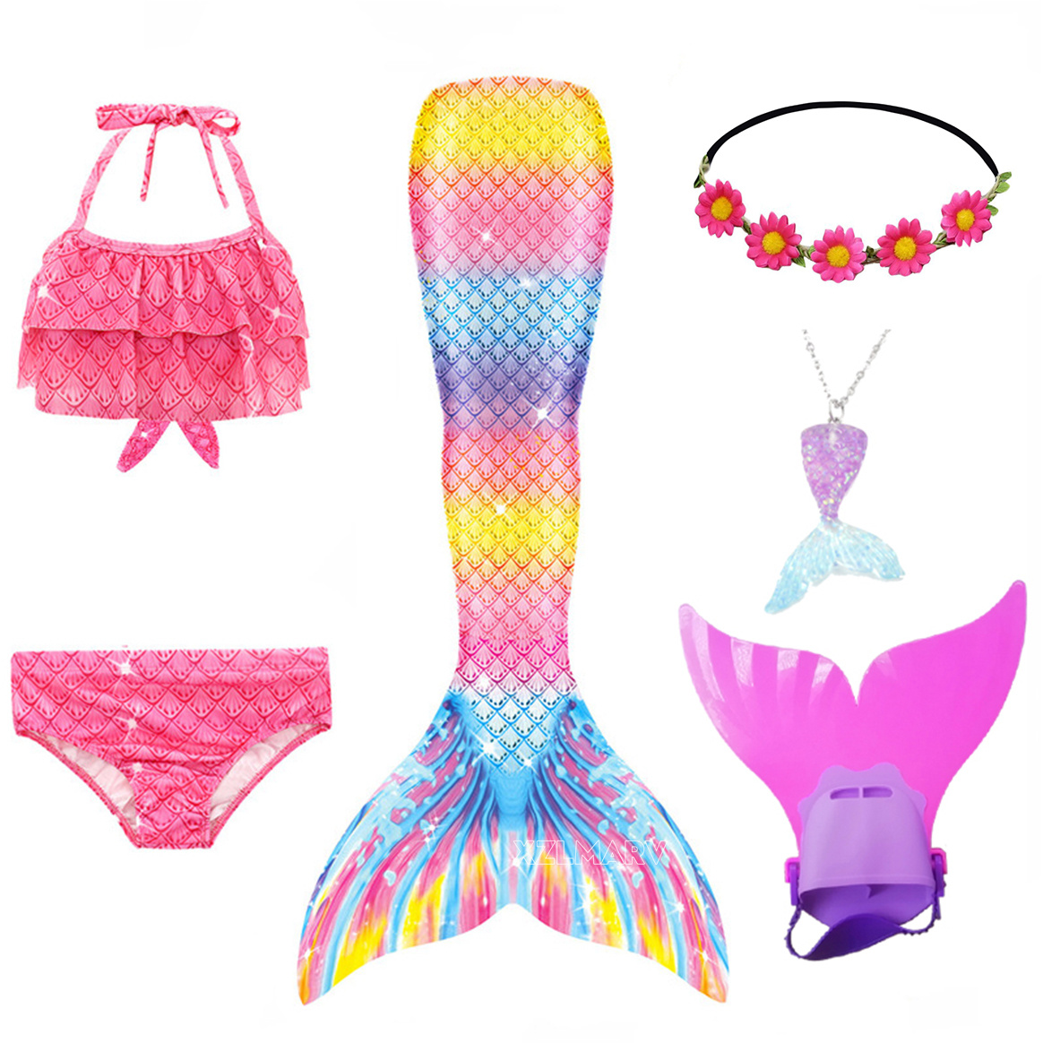 6 pezzi/set Ariel ragazze che  - Swim Fins recensione e prezzo